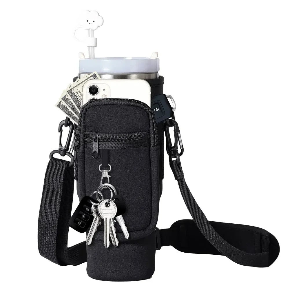 40oz Neoprene Water Bottle Carrier Bag