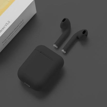 i 12 black Two Airpods Double Wireless Bluetooth Hand Free