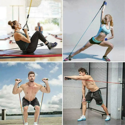 11 PCS Latex Resistance Band