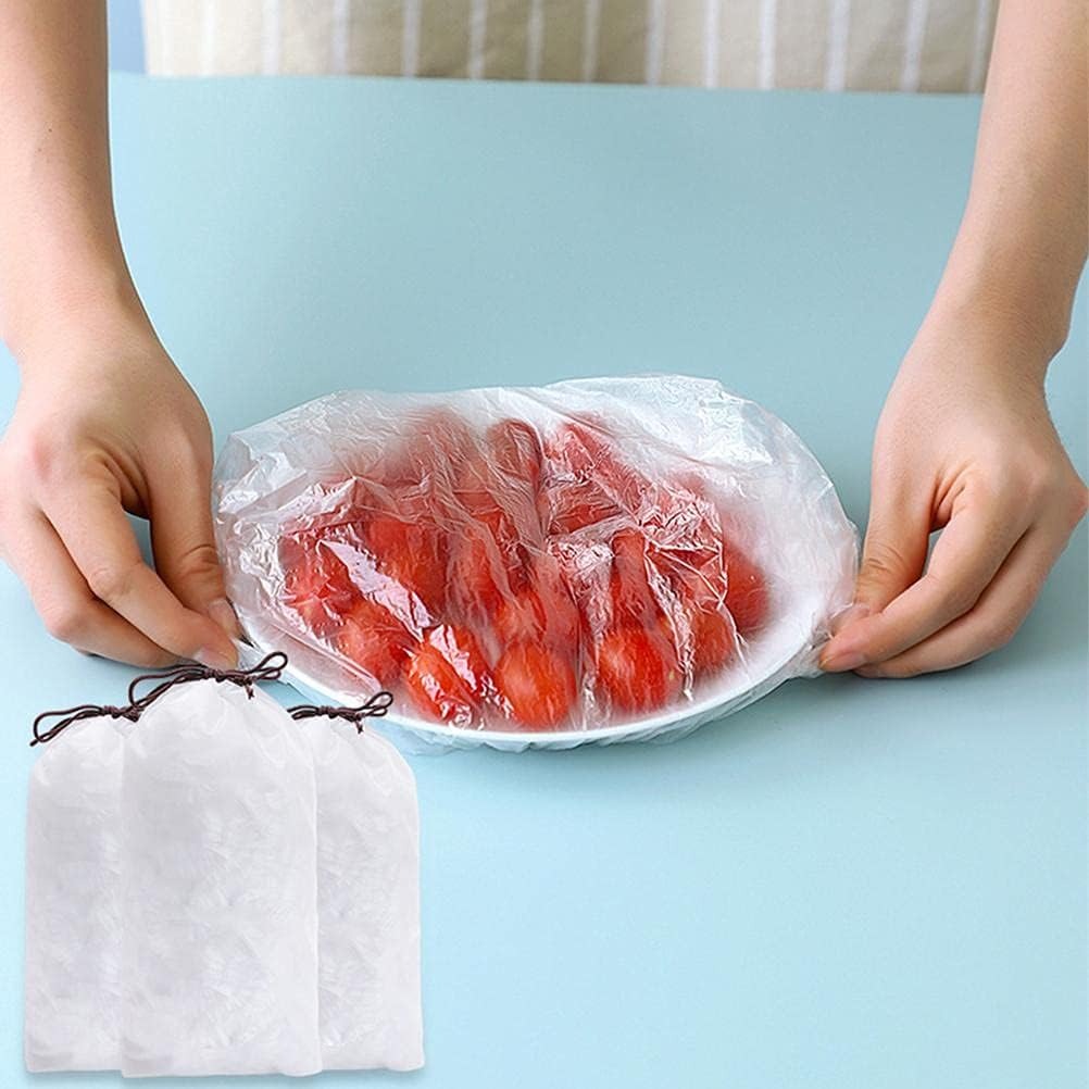 100pcs Disposable Flexible Transparent Plastic Food Storage Bags – Resealable & Multi-Purpose – Food-Grade Fresh-Keeping, Dust & Insect-Proof, Kitchen Accessories