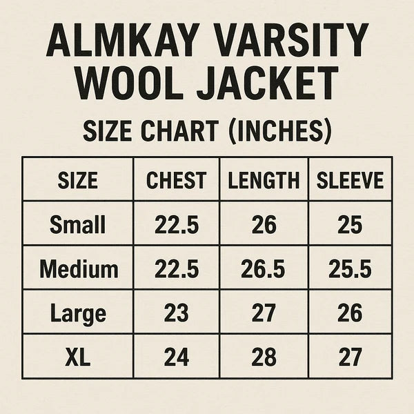 Almkay Varsity Wool Jacket