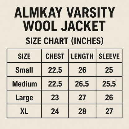 Almkay Varsity Wool Jacket